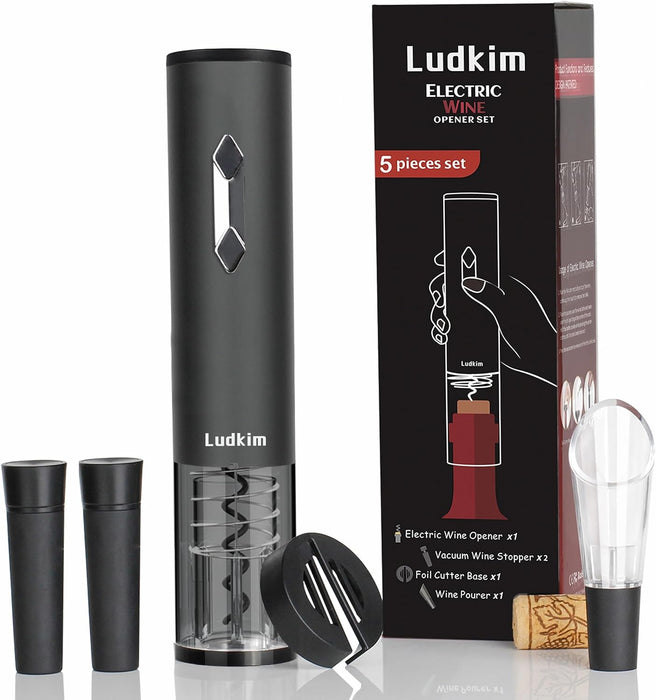 Electric Wine Opener, 5-in-1 Automatic Wine Bottle Opener
