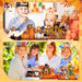 6 Pcs Fall Thanksgiving Table Decor, Cute, Bright Orange