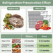 Reusable Aluminum Foil Sealable Storage Bags 30 Pcs, Thicken Stand Up Zip Lock Bags with Label for Food Vegetable Fruit 