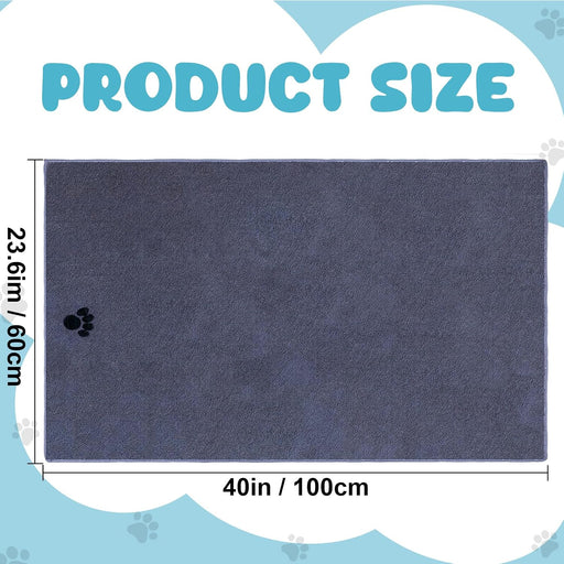 2 Pack Microfiber Dog Towels for Drying Dogs, Super Absorbent and Soft