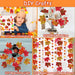 Thanksgiving Decorations Set, GIVE THANKS Banner and Garland, Hanging Swirls, Turkey Glasses and Maple Leaf for Indoor H
