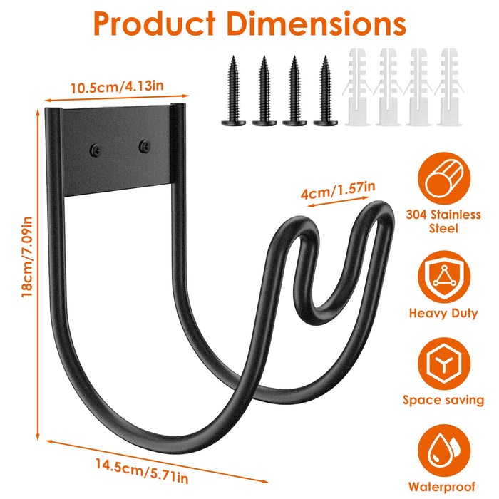 Two-Pack Heavy-Duty Garden Hose Holders