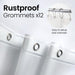 Shower Curtain PEVA 8G, 72x72 Inch Waterproof Clear