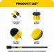 6Pc Drill Brush Set - Soft Bristles with Extension for Home Clean
