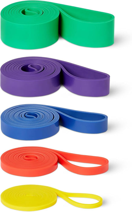 Exercise Resistance Bands for Working Out, Set of 5, Multiple Resistance Levels