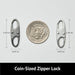 Anti Theft Zipper Clips, Travel Essentials, Carabiner, 4Pcs Grey