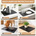 Coffee Mat Super Absorbent Dish Drying Mat Coffee Bar Mat 12"x 19", Black