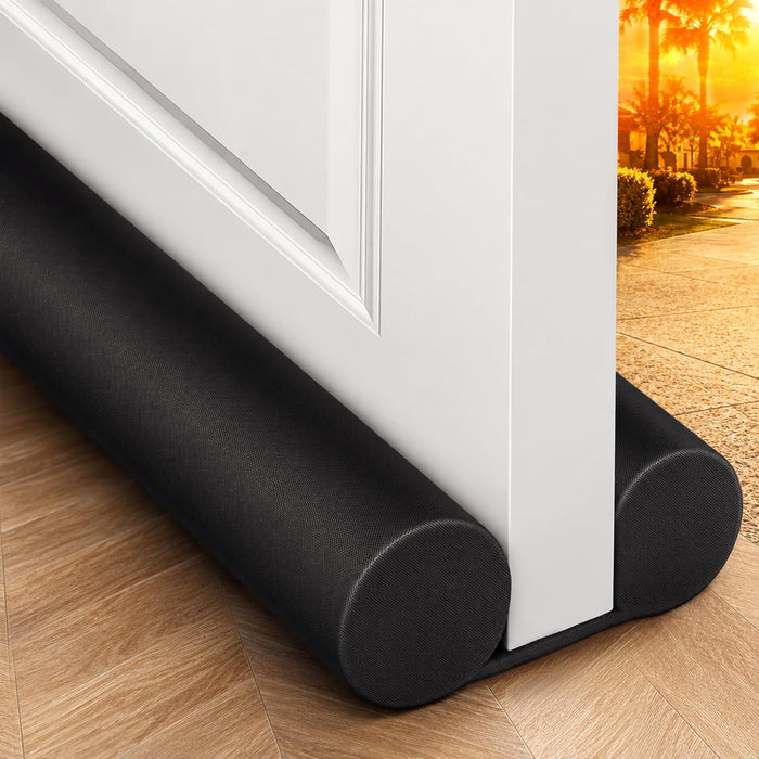 Under Door Draft Stopper for Bottom of Doors 38" Black