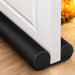 Under Door Draft Stopper for Bottom of Doors 38" Black