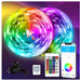 LED Strip Lights 130ft Lights Strip for Bedroom, Desk, Indoor Room Bedroom Birthday Gifts RGB Decor with Remote and 24V Power Supply