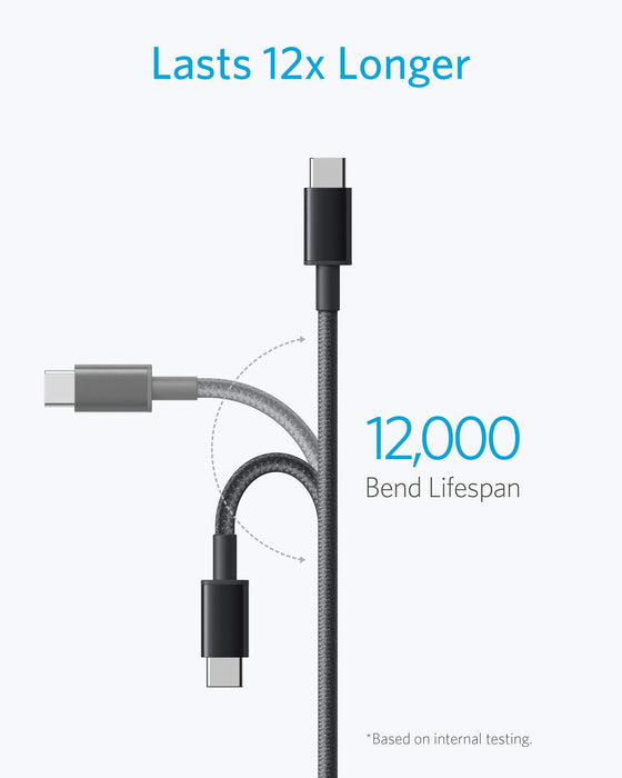 USB A to USB C Cable, USB to USB C Cable(2Pack,3ft,Black)