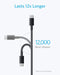 USB A to USB C Cable, USB to USB C Cable(2Pack,3ft,Black)