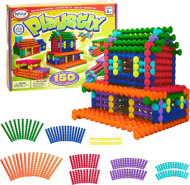 Playstix Construction Toy Set, 150 Piece Kit