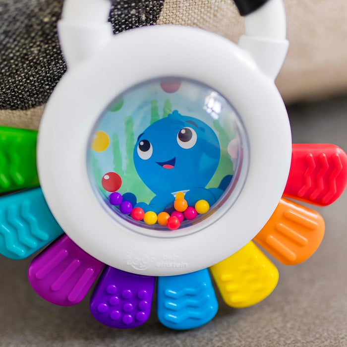 Outstanding Opus The Octopus Sensory Rattle & Teether Multi-Use Toy, BPA Free & Chillable, 3 Months & up, Multicolored