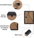 4x6 Picture Frame Set of 15, Black Picture Frames for 4 by 6 Photo