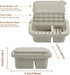 Paint Brush Cleaner, Paint Brush Holder with Palette, Grey