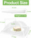 Large Food Cover,6 Pack Mesh Food Tent,17"x17",White Nylon Covers,Pop-Up Umbrella Screen Tents,Patio Net for Outdoor Cam