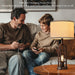 24" Farmhouse Table Lamps for Living Room Bedroom Set of 2, USB A+C