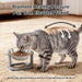 6PCS 5.6" Stainless Steel Whisker Friendly Cat Food & Water Bowls