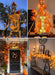 2 Pack Fall Garland with Lights Total 20Ft 40LED Fall Decor