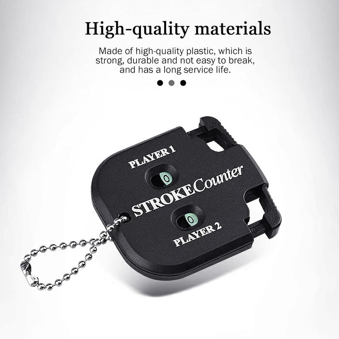 2 PCS Golf Score Counter, 2 Player Stroke for Golf Game Scorekeeper