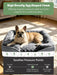 Orthopedic Dog Bed with Sides - Dog Sofa Beds for Medium Dogs, Supportive Foam Pet Couch Bed with Washable Removable Cover, Waterproof Lining and Non-Slip Bottom, Grey - M