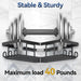 Corner Adhesive Shower Caddy, with Soap Holder and 12 Hooks, Rustproof Stainless Steel Bathroom Organizer, No Drilling W
