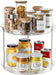 Rotating Makeup Organizer 2 Tier, Clear 360 Spinning Perfume Stand