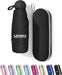 Mini Travel Umbrella with Case, Compact Pocket Size UV Sun & Rain