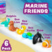 ® Marine™ Mold Free Bath Toys, 6 Pack | Sealed, No Hole Bath Toys Design Keeps Moisture Out | Soft, Squeezable & Float o