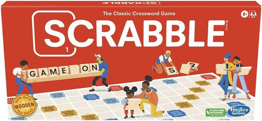 Scrabble Board Game, Classic Word Games for Kids Ages 8 and Up, Fun Family Game for 2-4 Players, The Classic Crossword Game