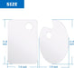 2 Pack Acrylic Paint Palette with Thumb Hole, 11.8 x 7.9 Inch