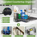 Large Sponge Holder for Kitchen Sink, 90-Degree Sink Caddy Storage