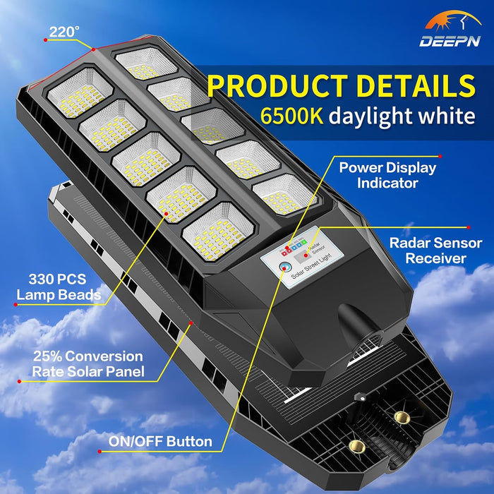 Solar Lights Outdoor, IP66 Waterproof Street Lights Outdoor, TW001