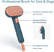 Skin Friendly Self-Cleaning Slicker Brush for Dogs & Cats, Gentle Pet Grooming Tool for Shedding & Deshedding, Efficient Hair Remover for Long & Short Haired Pets