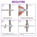 30Pcs 1/8 Inch Toggle Bolt and Wing Nut Kit for Hanging Heavy Items on Drywall