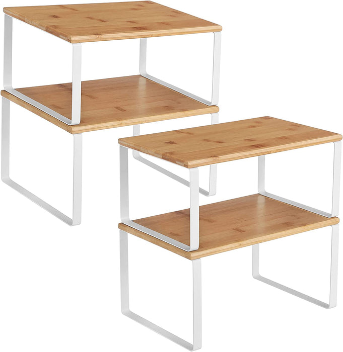 Cabinet Organizer Shelf, Set of 4 Spice Rack, Kitchen Storage