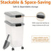 Airtight Rolling Pet Food Storage Container with Scoop
