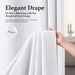 Waffle Shower Curtain 256 GSM Heavy Duty Fabric 72"x72" White
