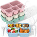 Bento Box Adult Lunch Box - 4 Pack, 5 - Compartment Meal Prep Container for Kids, Reusable Food Storage Snack Containers