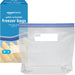 Reclosable Freezer Gallon Size Bags with Double Zipper Seal, Stand-Up Bottom, BPA Free, 90 Count (Previously Solimo)