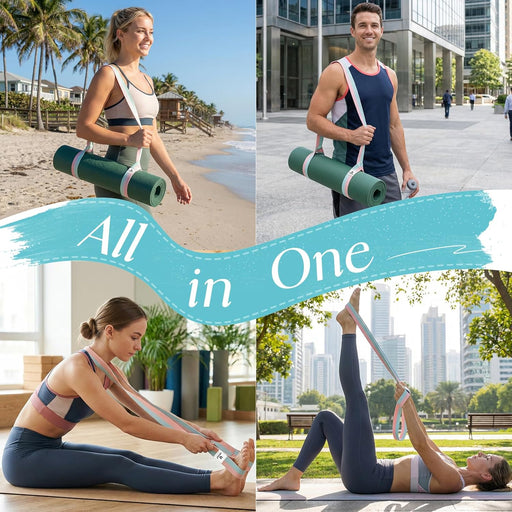 Yoga Mat Strap Adjustable Carrier for All Yoga Mats, 2 Sizes