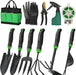 11-Piece Garden Tools Set Heavy Duty with Ergonomic Handles