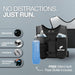 Running Phone Holder Vest with 500ml/17oz Water Bottle | Reflective Hydration Vest | Adjustable | Light | 6 Pockets for 