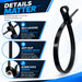 200 Pack 6 Inch Plastic Zip Ties with Screw Holes