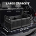 Trunk Organizer for Car - 70L Collapsible Sturdy Car Storage, Black