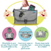 Portable Diaper Changing Pad with Wipes Pocket, Classic Grey