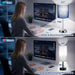 Touch Lamps for Bedroom Set of 2 - Dimmable, USB C+A, AC Outlet