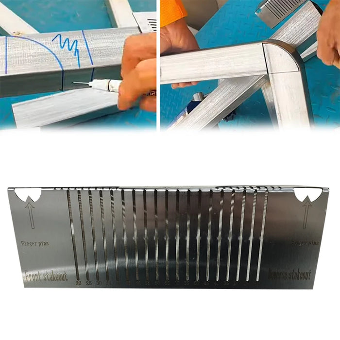 Practical Precisionflex Angle & Arc Marking Tool Square Pipe Bend Steel Marking Tool Welding Essential Household Artifact