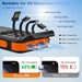Solar Charger Power Bank 20,000mAh, Portable Charger, 4 Cables 3 Ports Fast Charging External Battery Pack with USB C fo